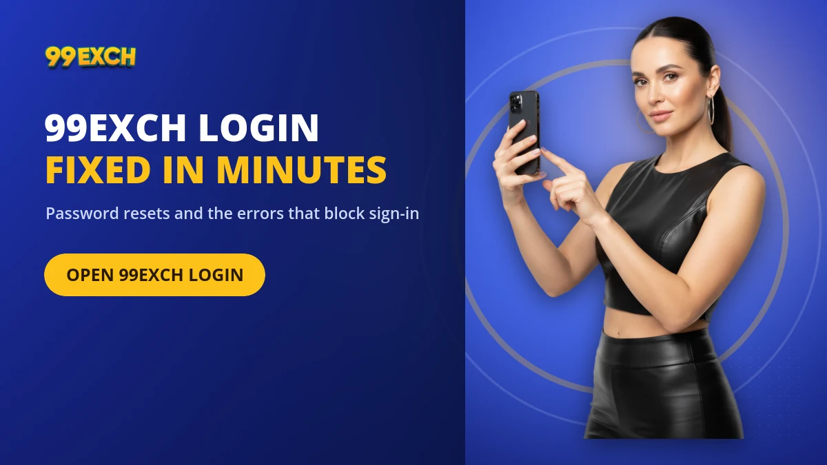 99exch login help banner covering password resets and common sign-in errors